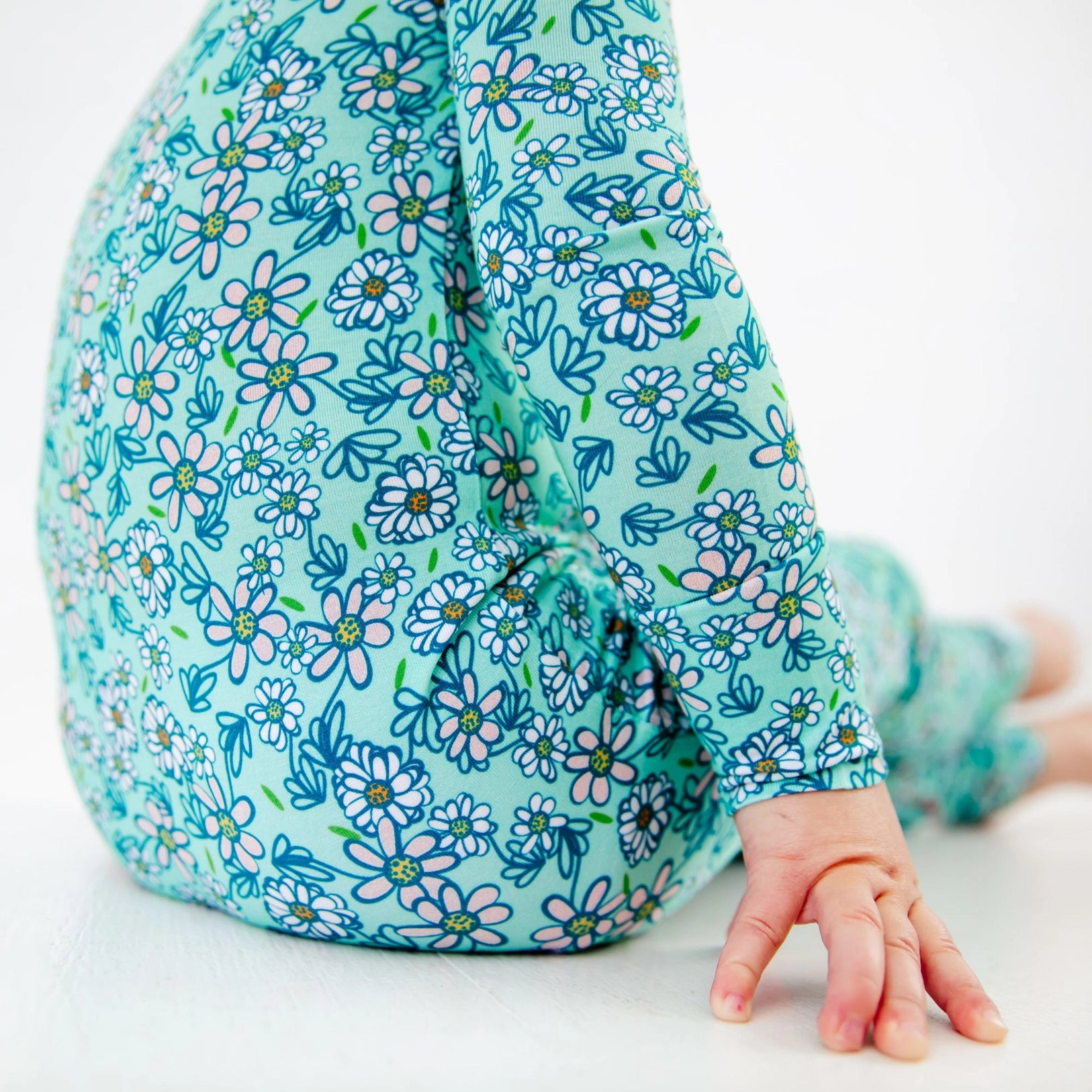 Driving Me Daisy Ruffled Convertible Zippered Footie