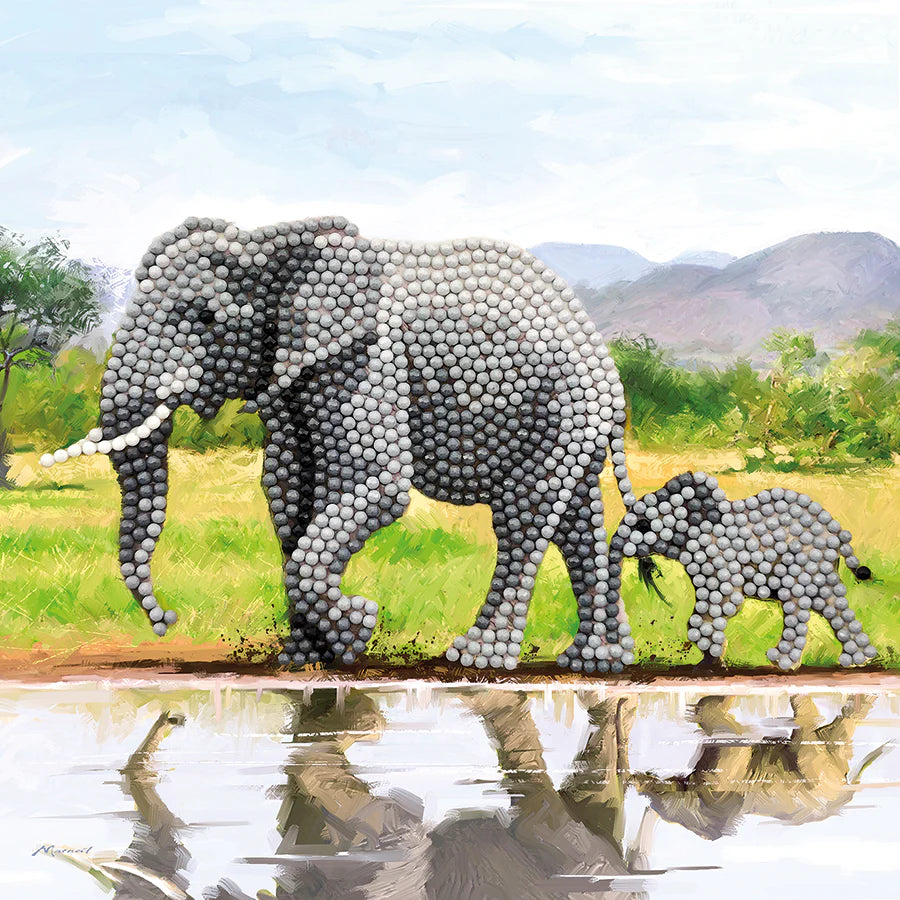 Crystal Art Card Kit - Elephant