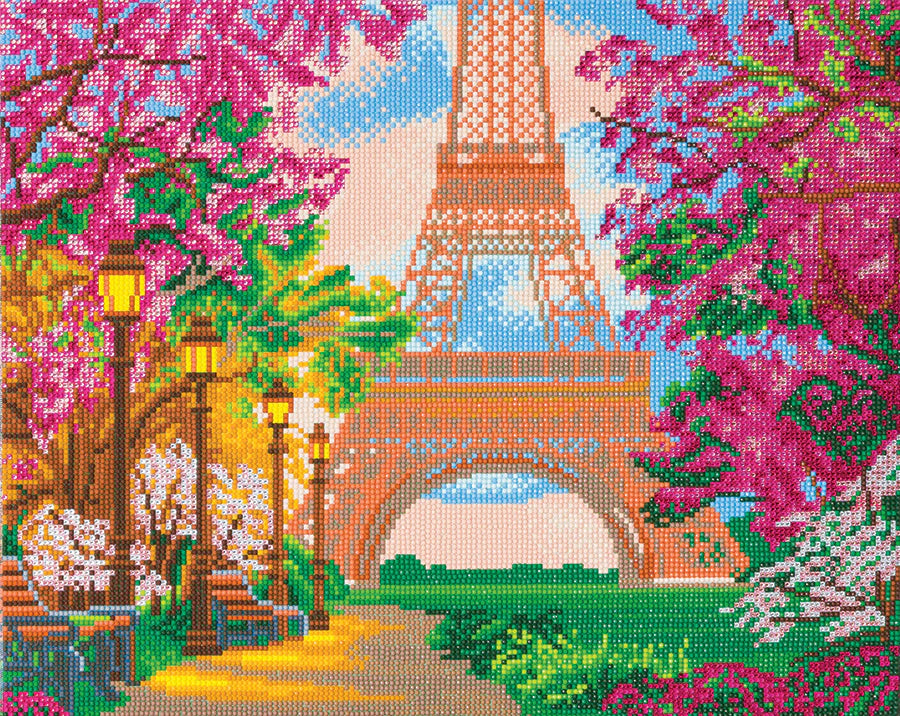 Crystal Art Large Mounted Kit - Eiffel Tower