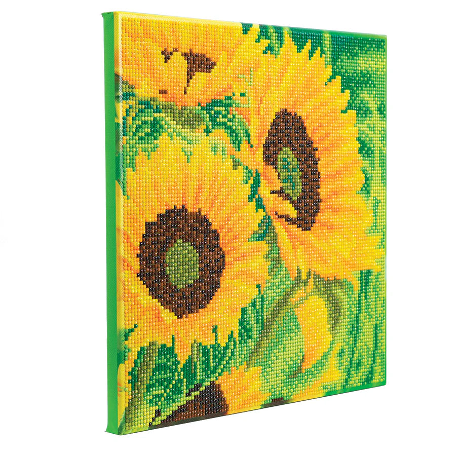 Crystal Art Large Mounted Kit - Sunflower Joy