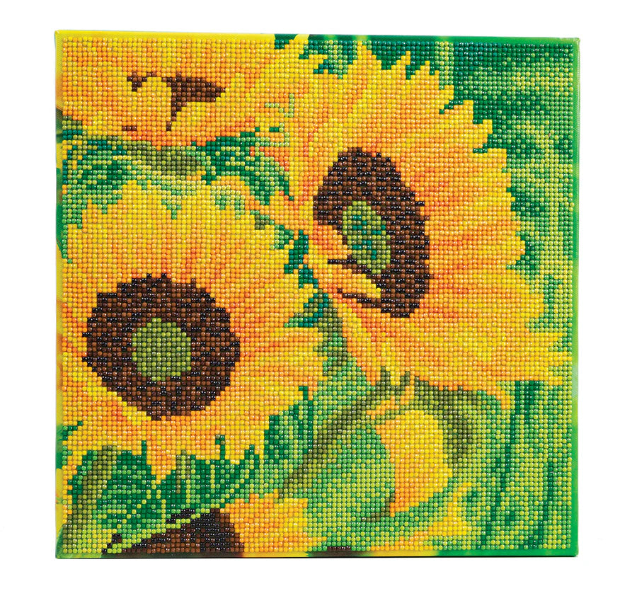 Crystal Art Large Mounted Kit - Sunflower Joy