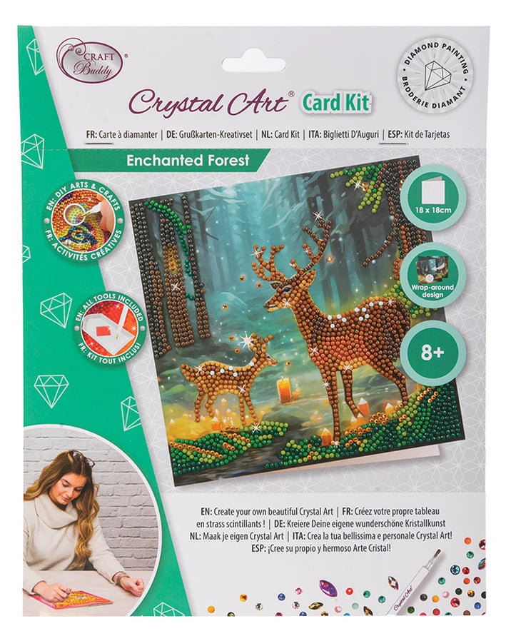 Crystal Art Card Kit - Enchanted Forest