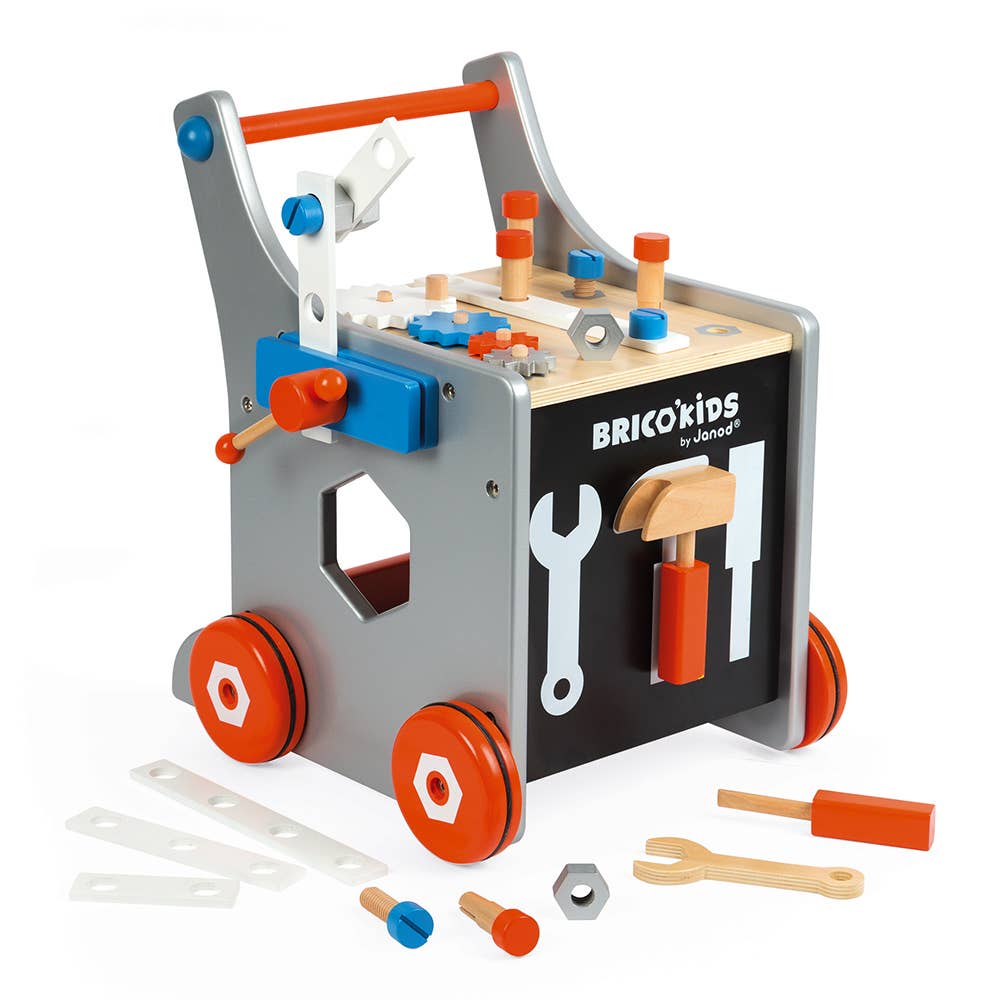 Magnetic Wooden Tool Trolley & Walker