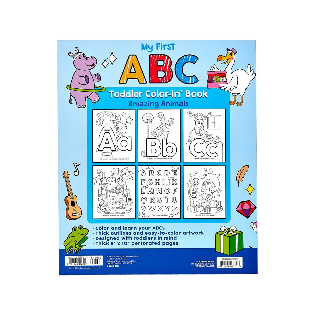 My First ABC: Toddler Coloring Book