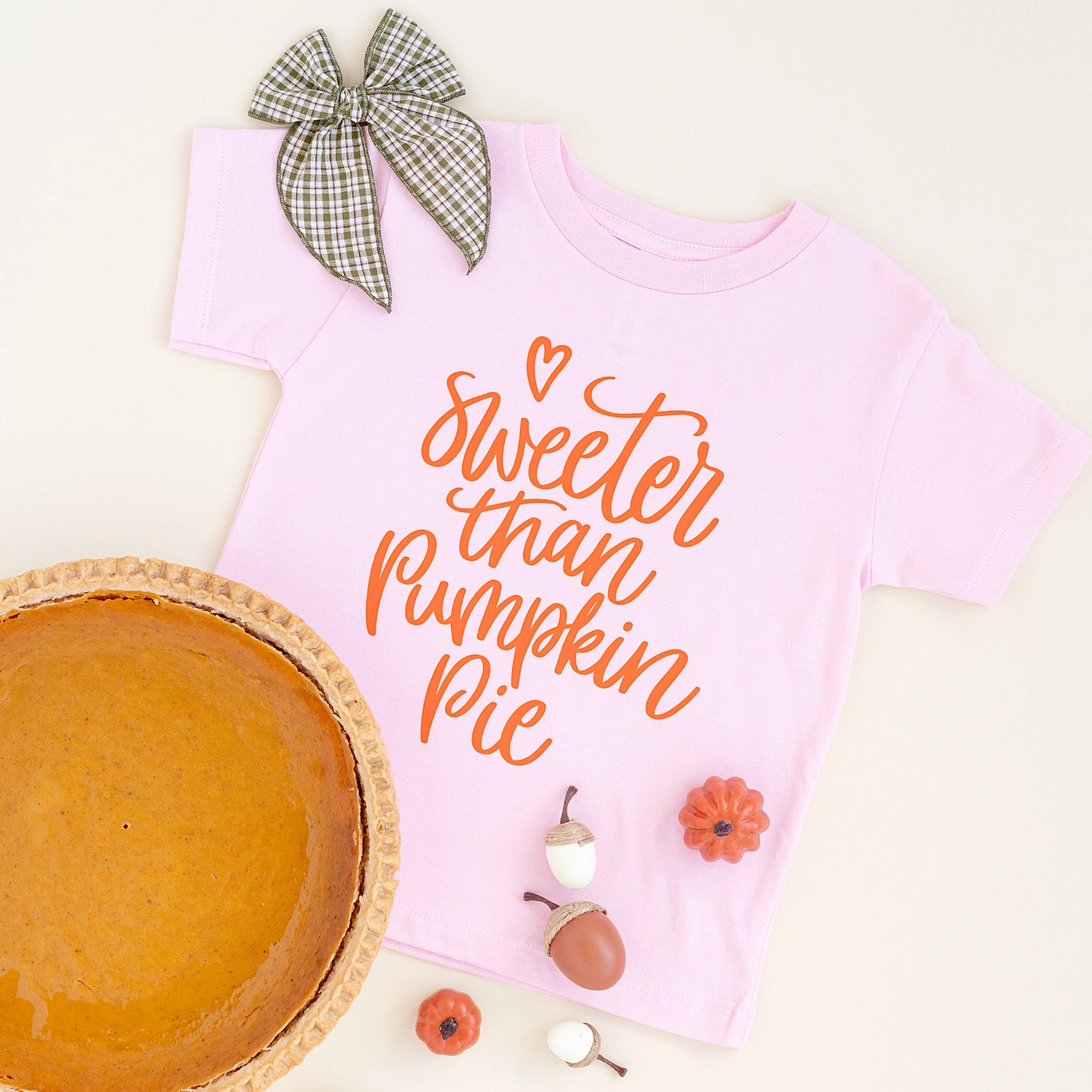 Sweeter Than Pumpkin Pie Thanksgiving Kids Shirt