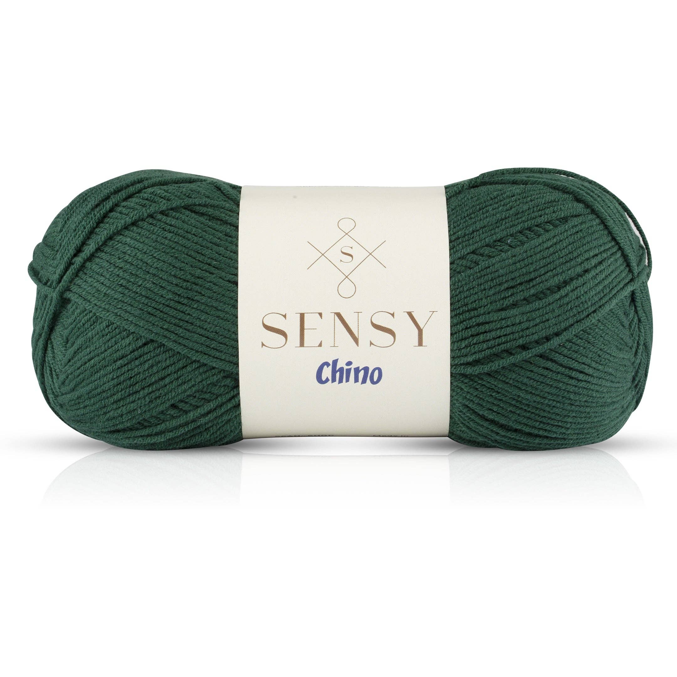 Sensy Chino Soft Cotton Yarn, 3.5 oz, 360 Yards, Gauge 2 Fine