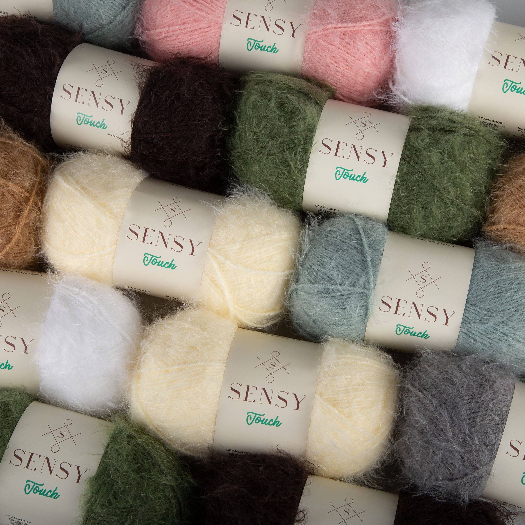 Sensy Touch Yarn, 3.5 oz, 268 Yards, Gauge 3 Light