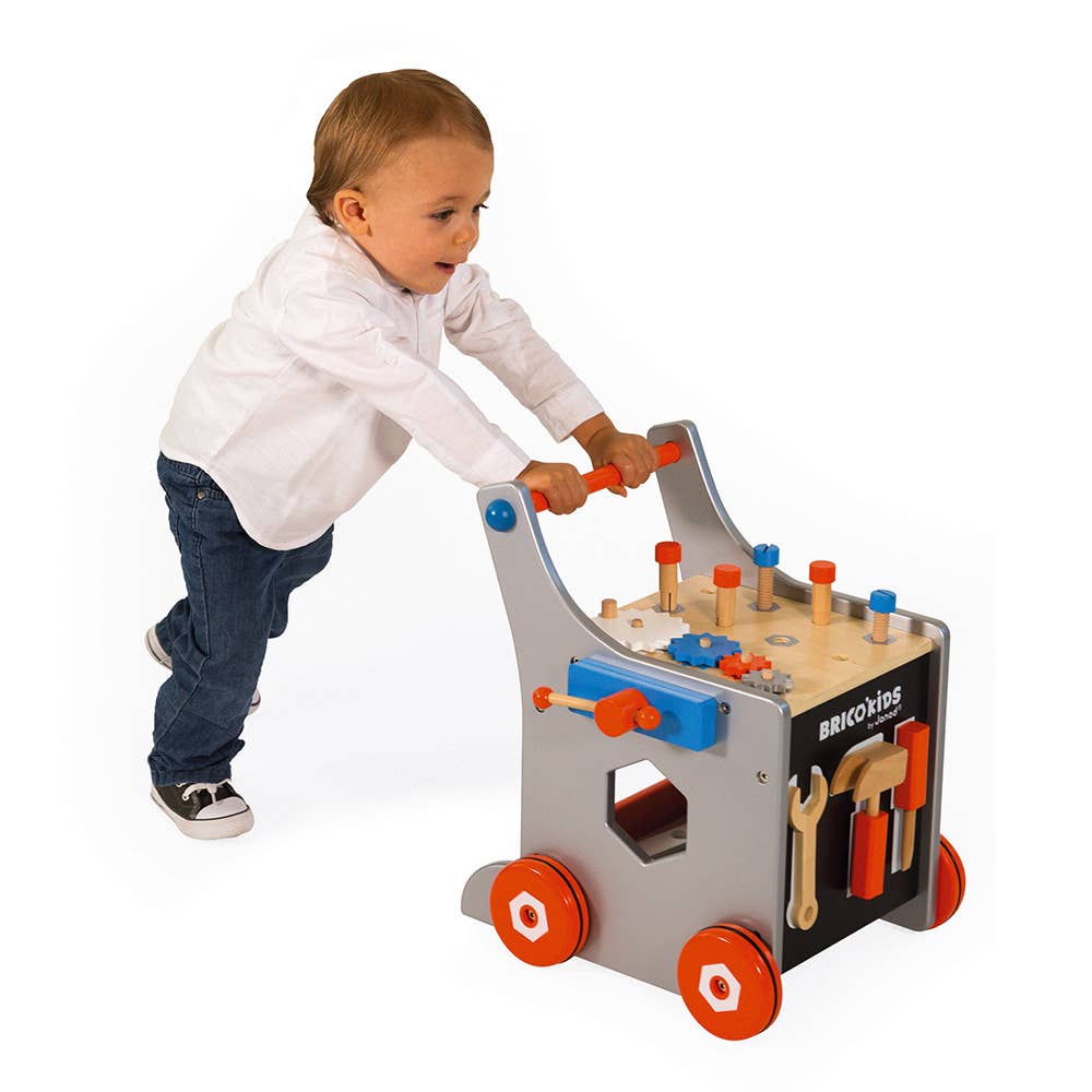 Magnetic Wooden Tool Trolley & Walker
