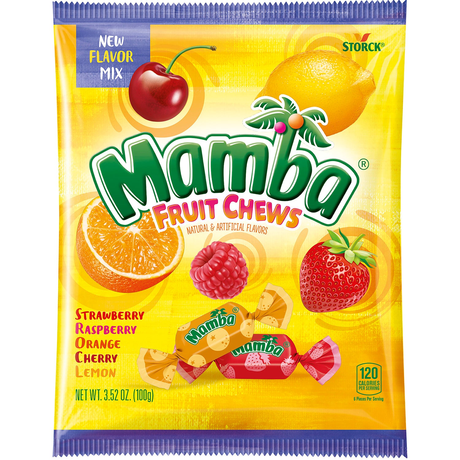 Mamba Fruit Chews Candies, 3.52-oz.