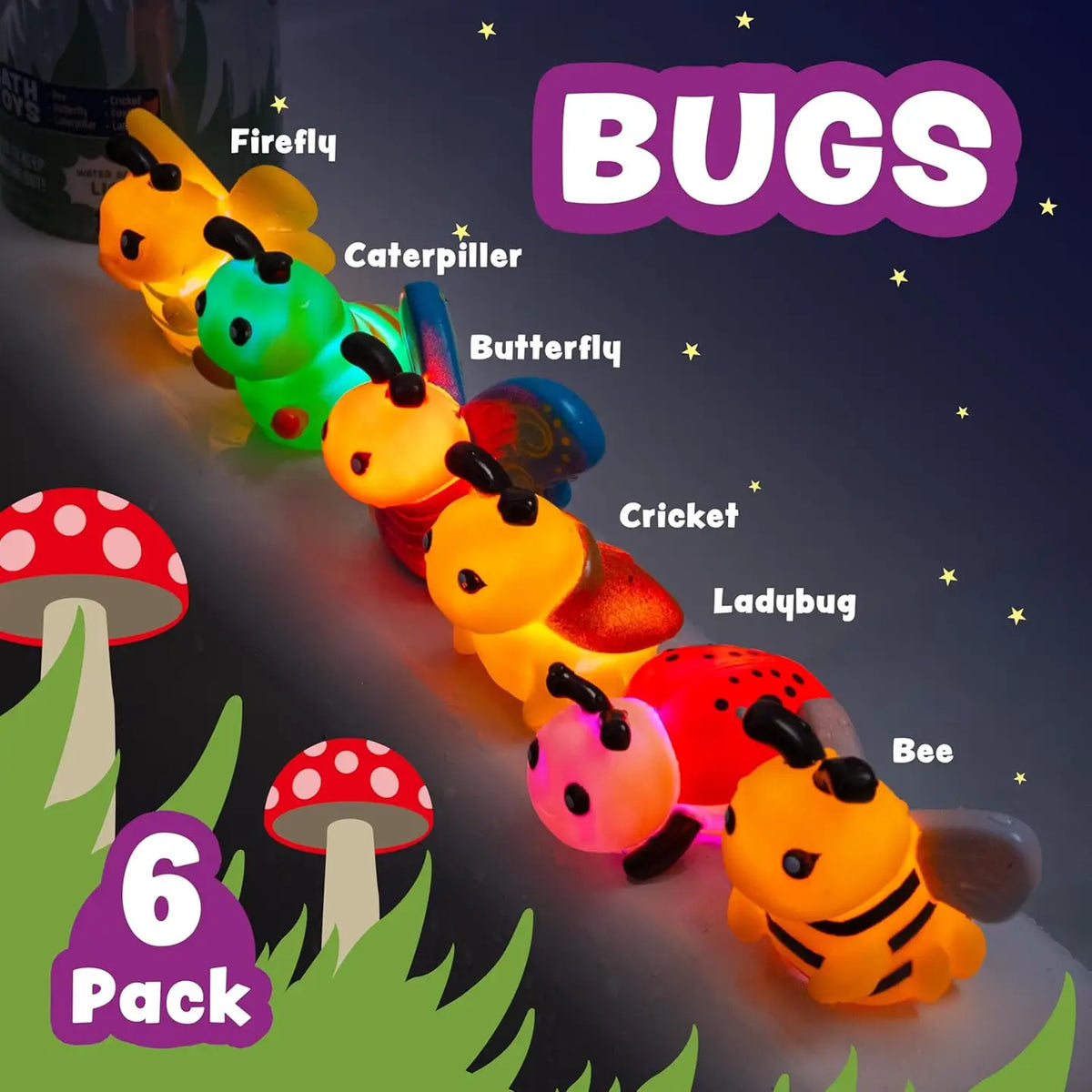 Tub Works Light-Up Bath Bugs