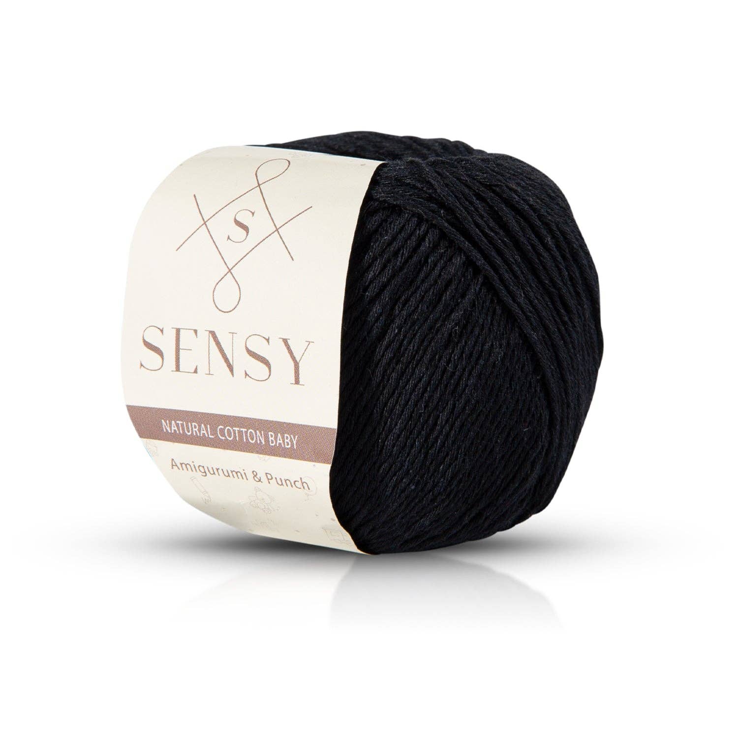 Sensy Premium Natural Baby Cotton 100% Cotton Yarn for Amigurumi Knitting and Crochet