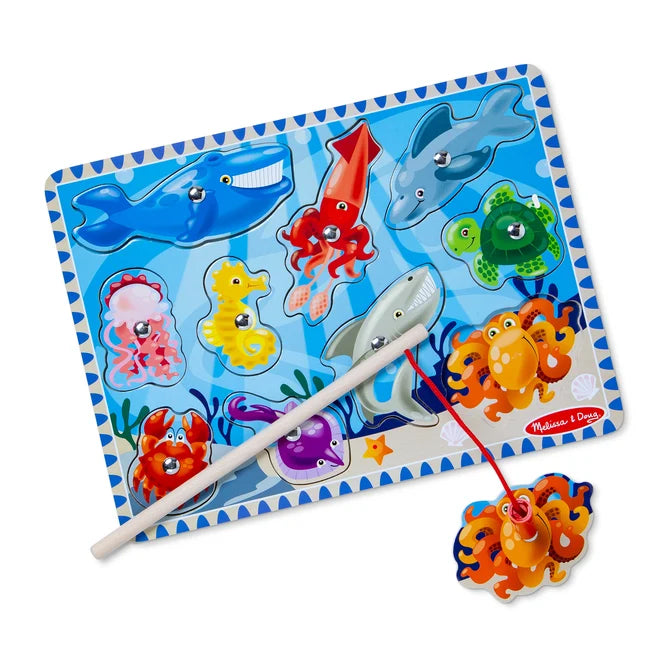 Melissa & Doug Fishing Magnetic Puzzle Game - 10 Pieces