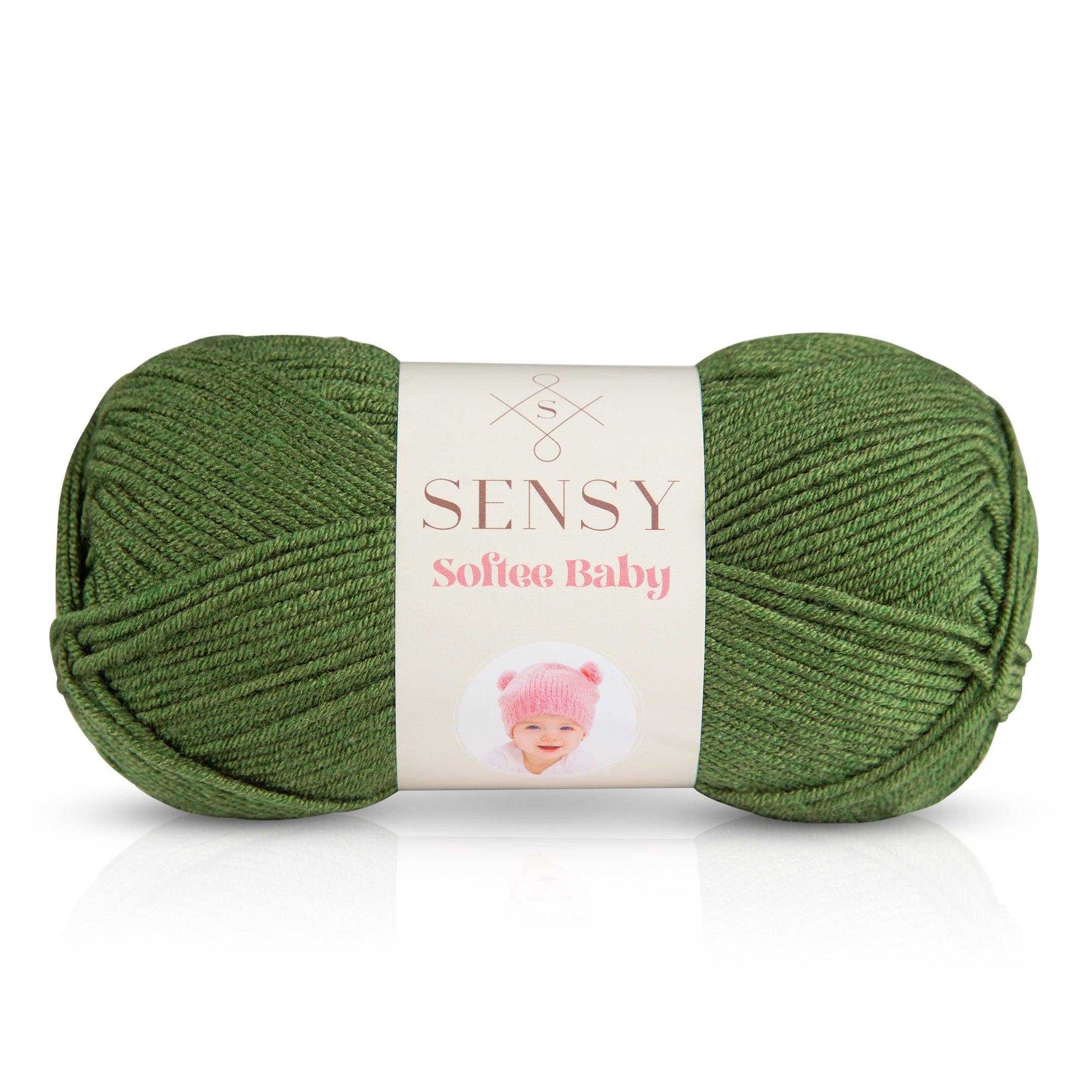 Sensy Softee Baby Yarn, 3.5 oz, 275 Yards, Gauge 3 Light