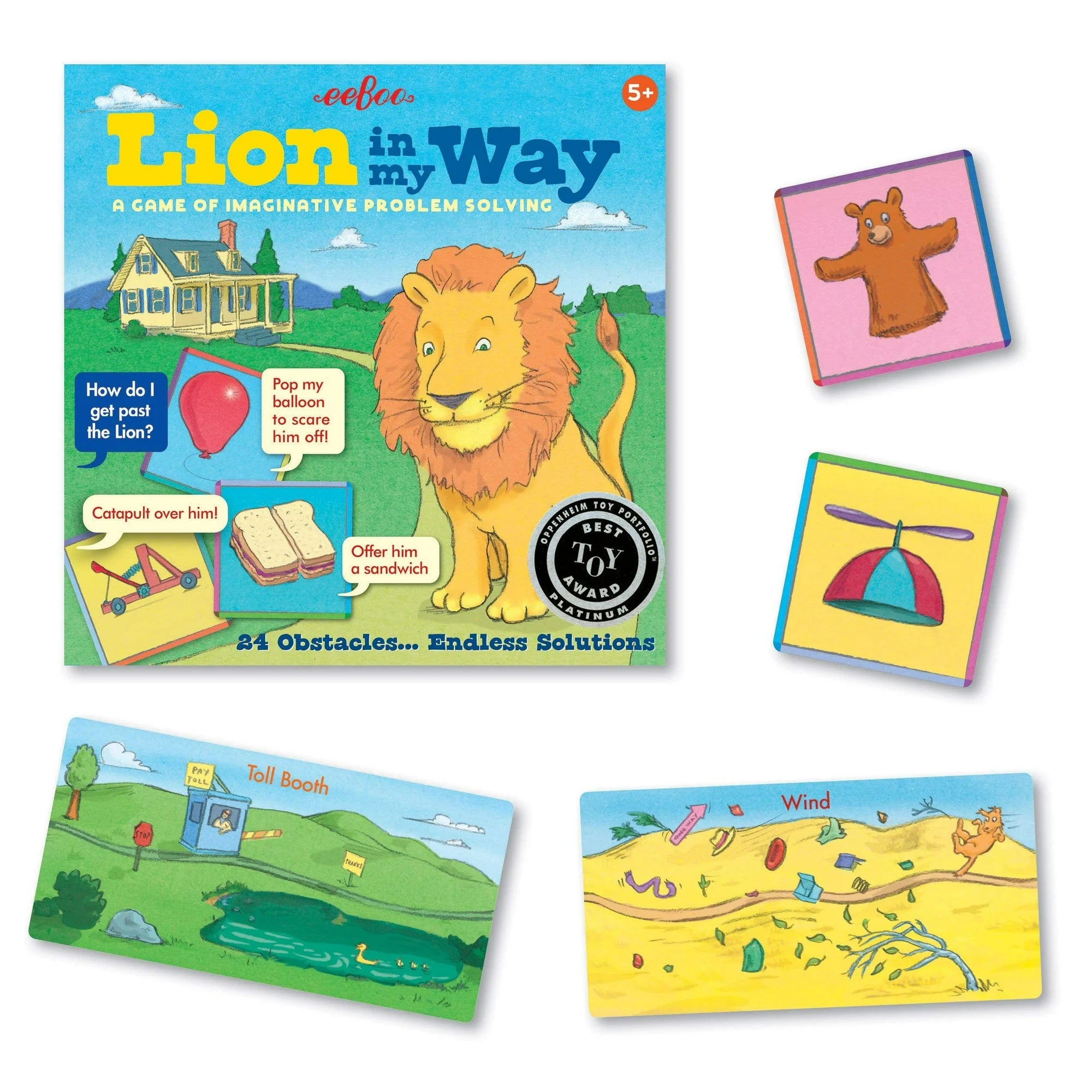 Lion in My Way Problem Solving Obstacle Board Game for Kids