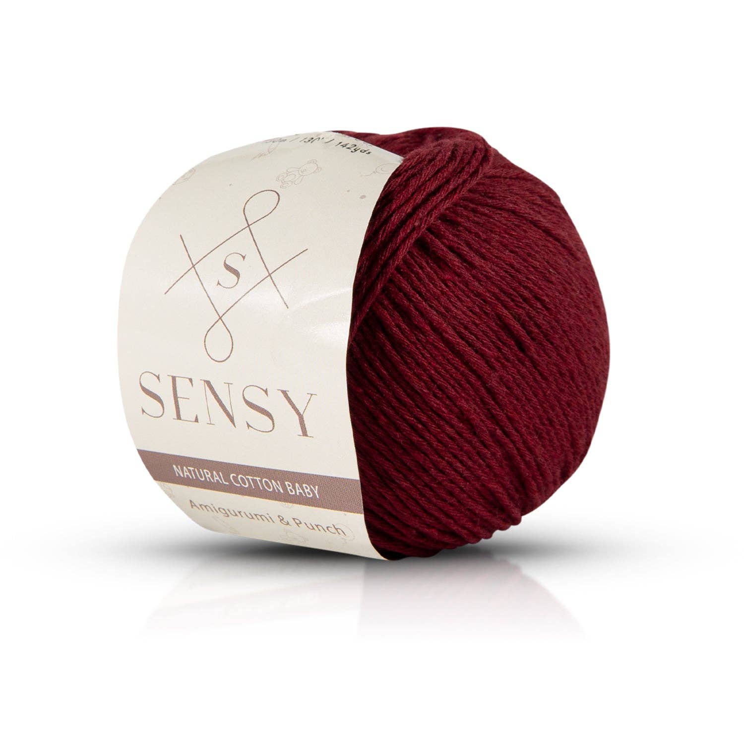 Sensy Premium Natural Baby Cotton 100% Cotton Yarn for Amigurumi Knitting and Crochet