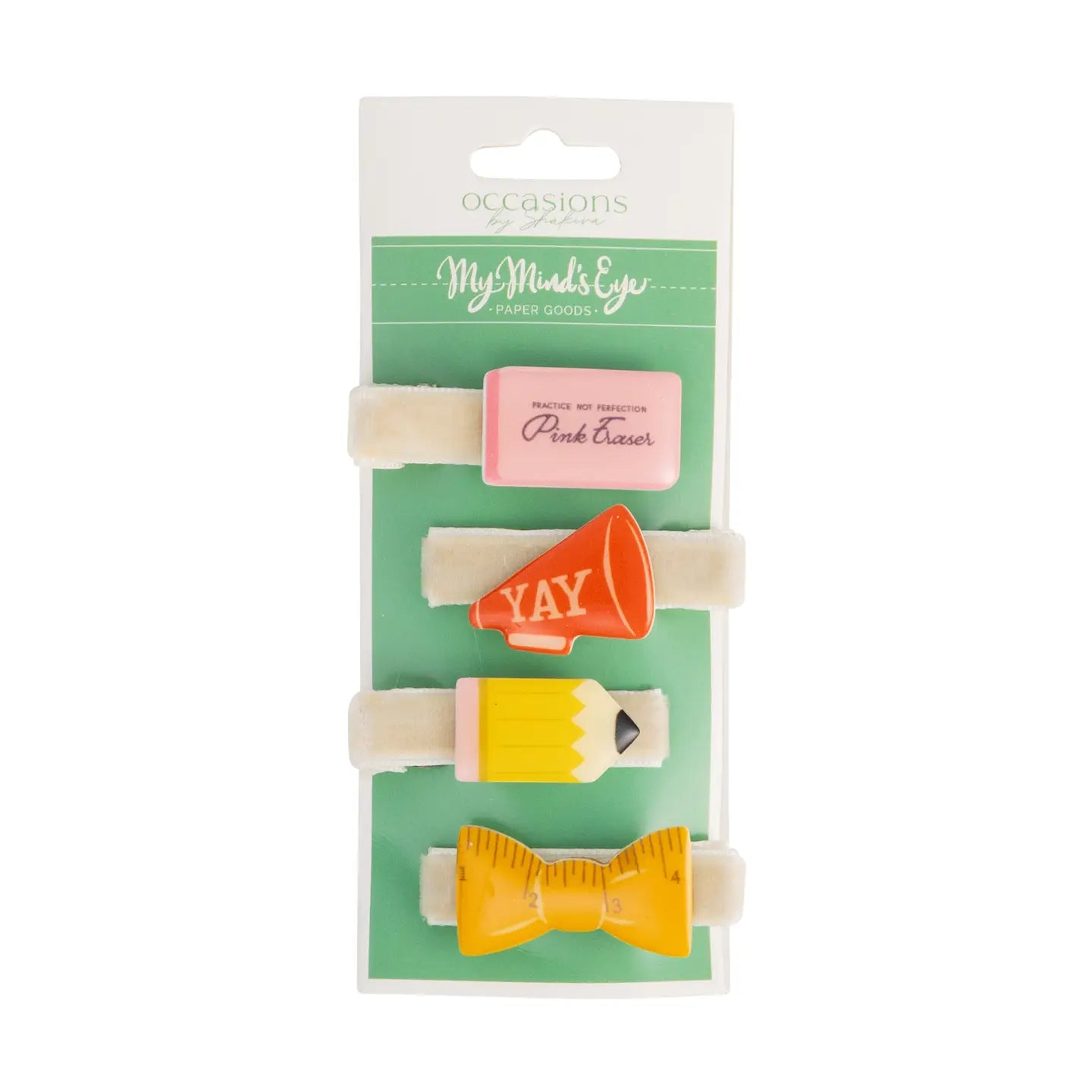 Occasions Back To School Resin Barrettes