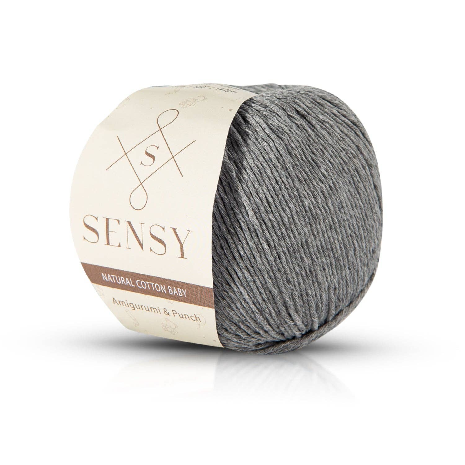 Sensy Premium Natural Baby Cotton 100% Cotton Yarn for Amigurumi Knitting and Crochet
