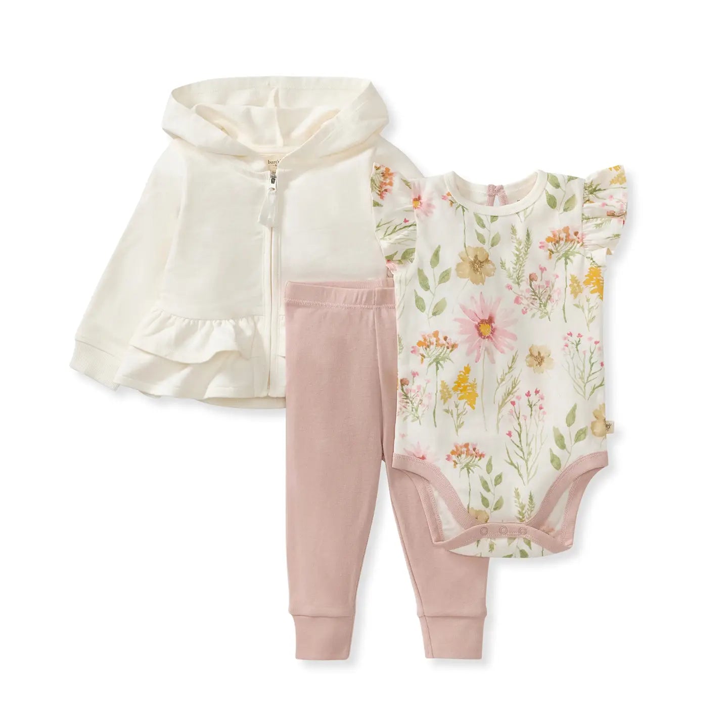 Burt's Bees Baby - 3 Piece Wild Floral Set