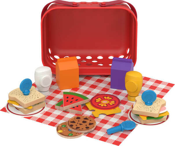 Fat Brain Toys Pretendables Picnic Basket Set