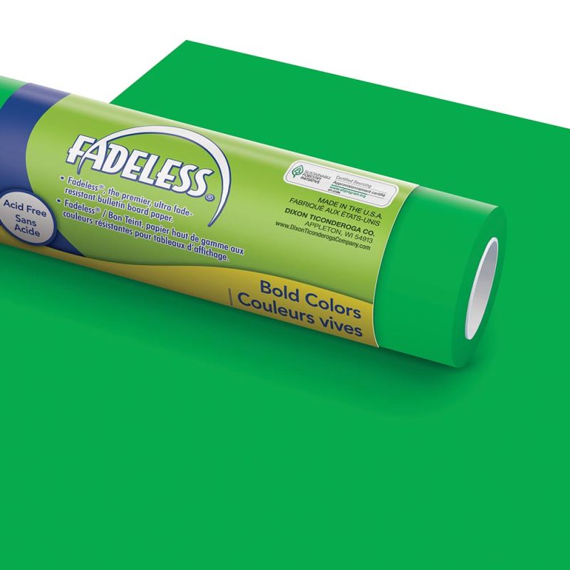 Apple Green Fadeless Bulletin Board Paper Roll, 4'x12'