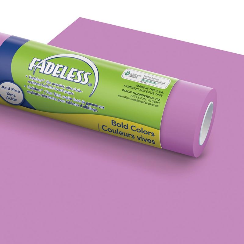 Orchid Fadeless Bulletin Board Paper Roll, 4'x12'