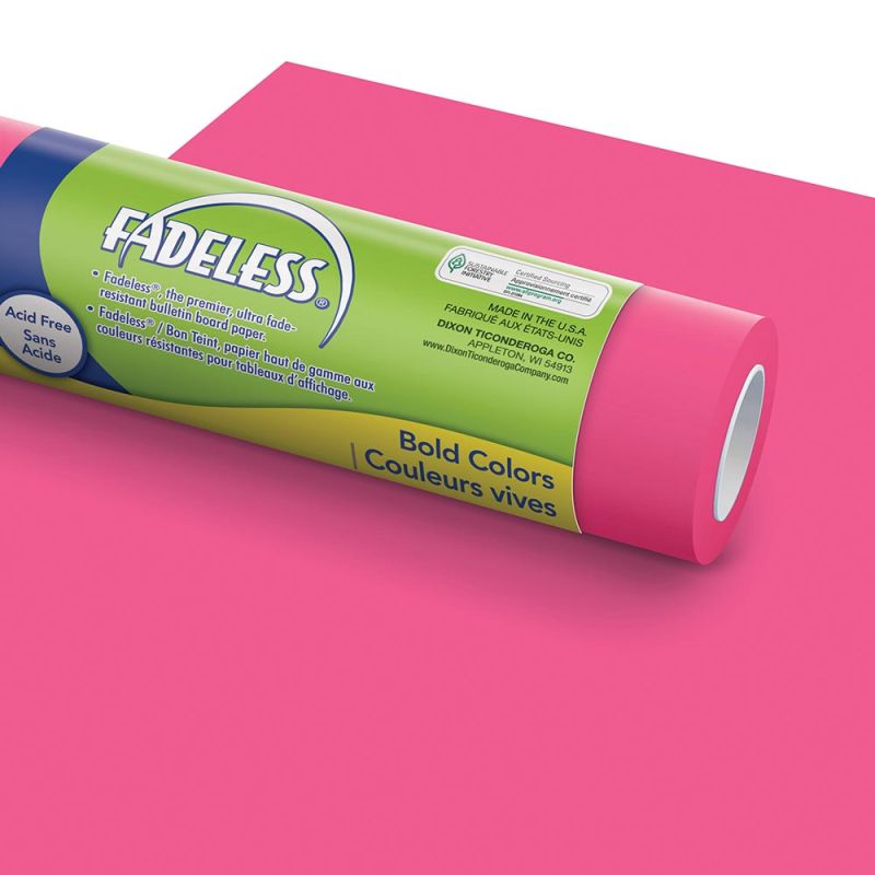 Magenta Fadeless Bulletin Board Paper Roll, 4'x12'