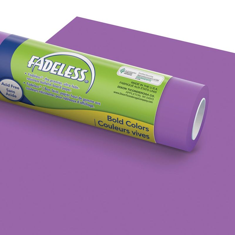 Violet Fadeless Bulletin Board Paper Roll, 4'x12'