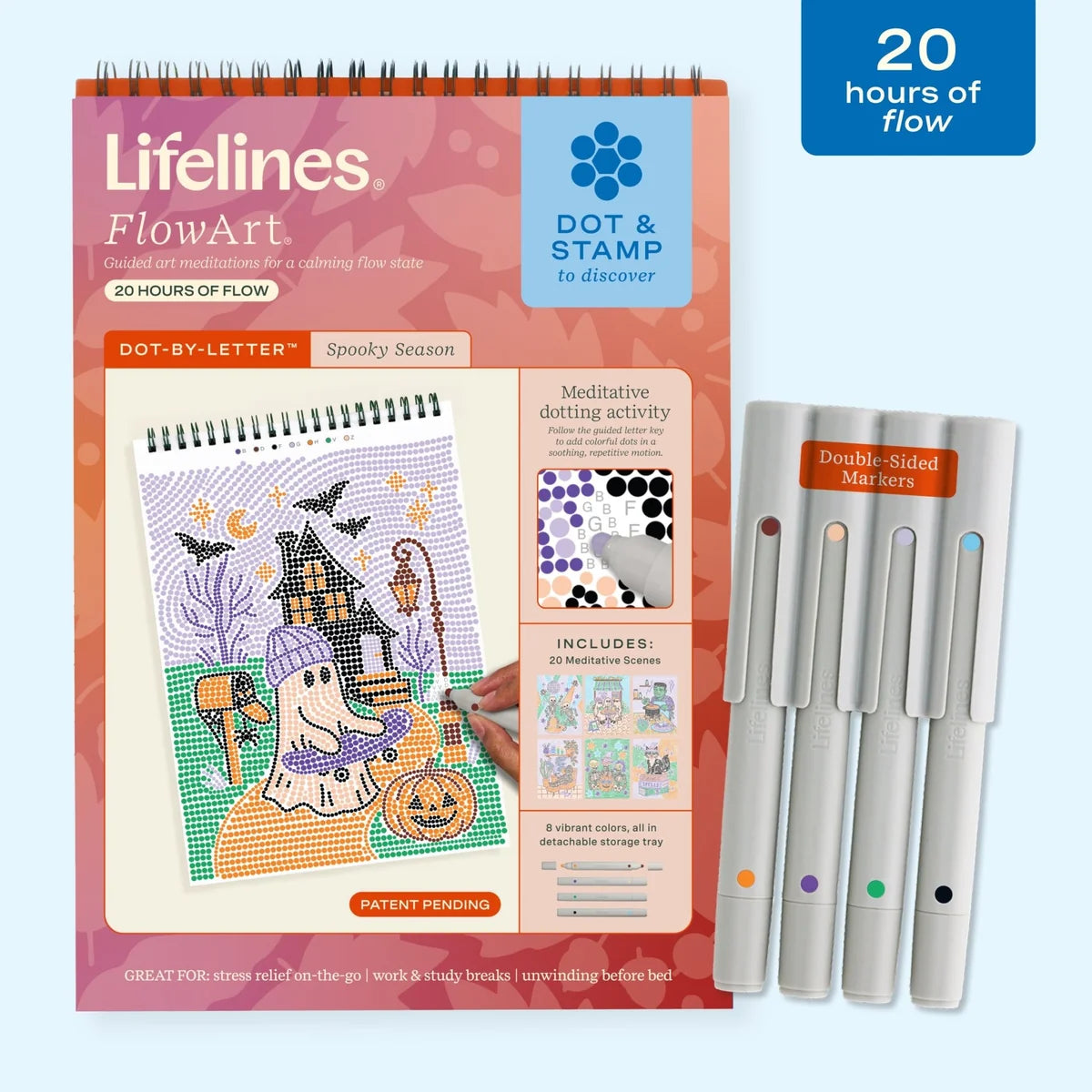 Lifelines FlowArt™ - Dot-By-Letter, Spooky Season