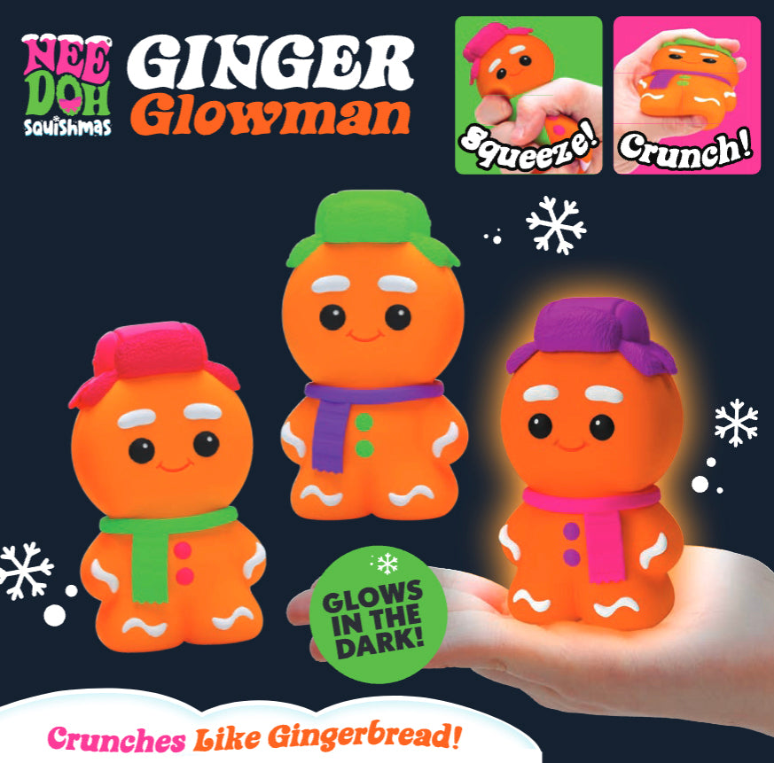 Squishmas 2025 Ginger Glowman NeeDoh