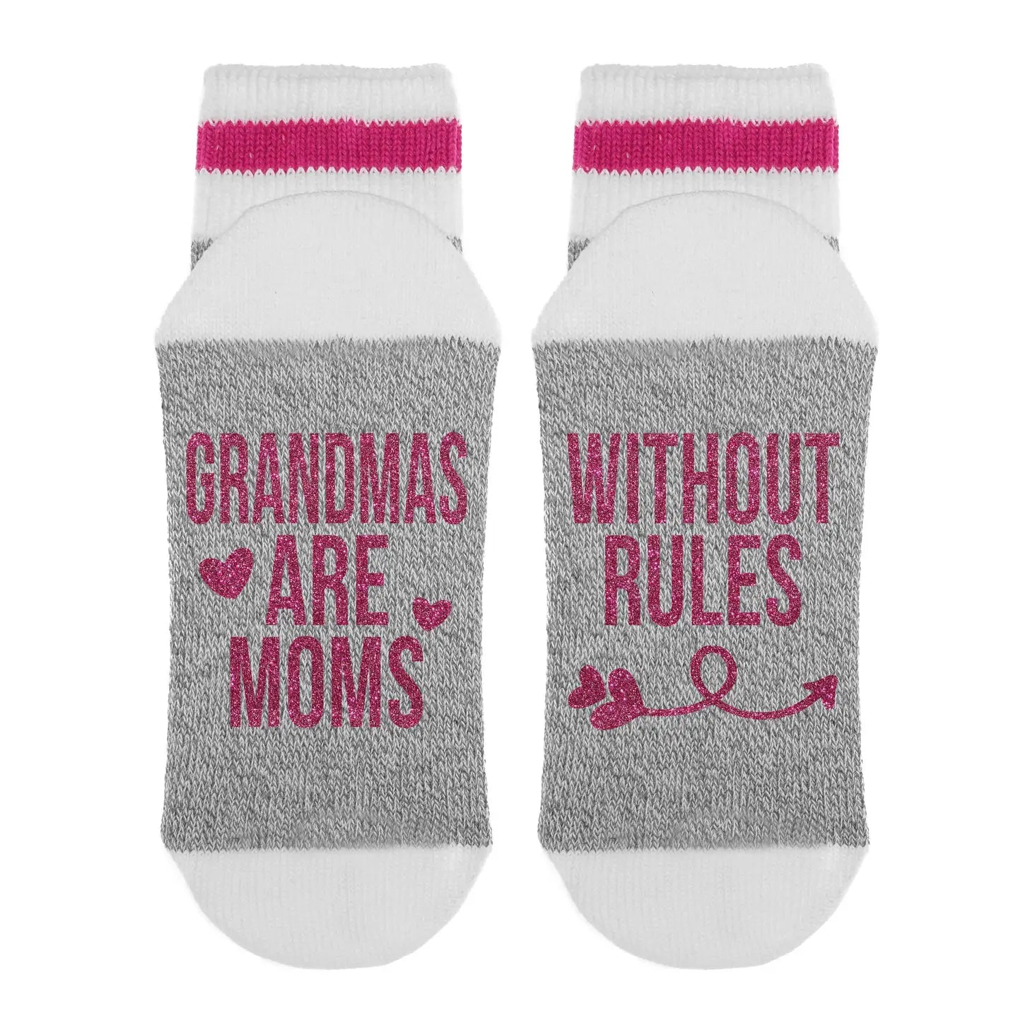 Grandmas Are Moms Without Rules Socks