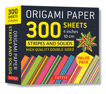 Origami Paper 300 Sheets Stripes and Solids