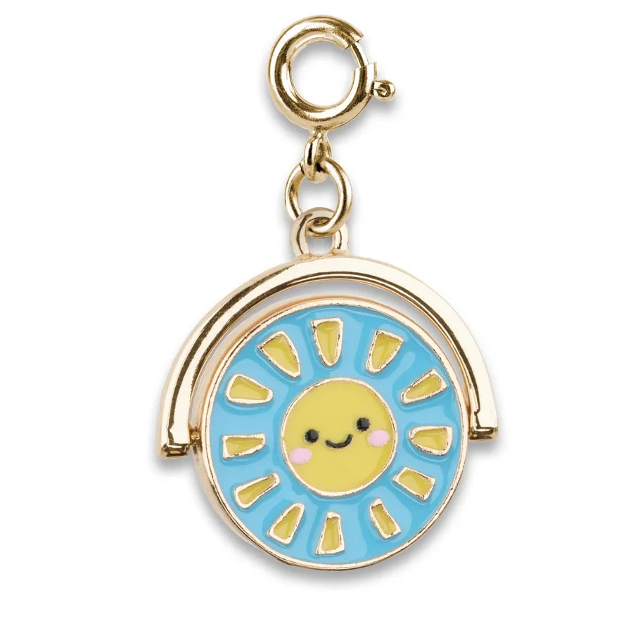 CHARM IT! Gold Sun & Moon Spinner Charm