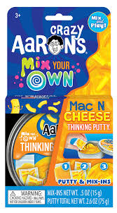 Crazy Aaron's Thinking Putty - Mix It Mac N Cheese 4" Tin