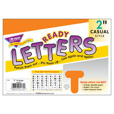 Orange 2" Casual Ready Letters