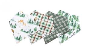 Copper Pearl Grayson Set of 4 Bandana Bibs