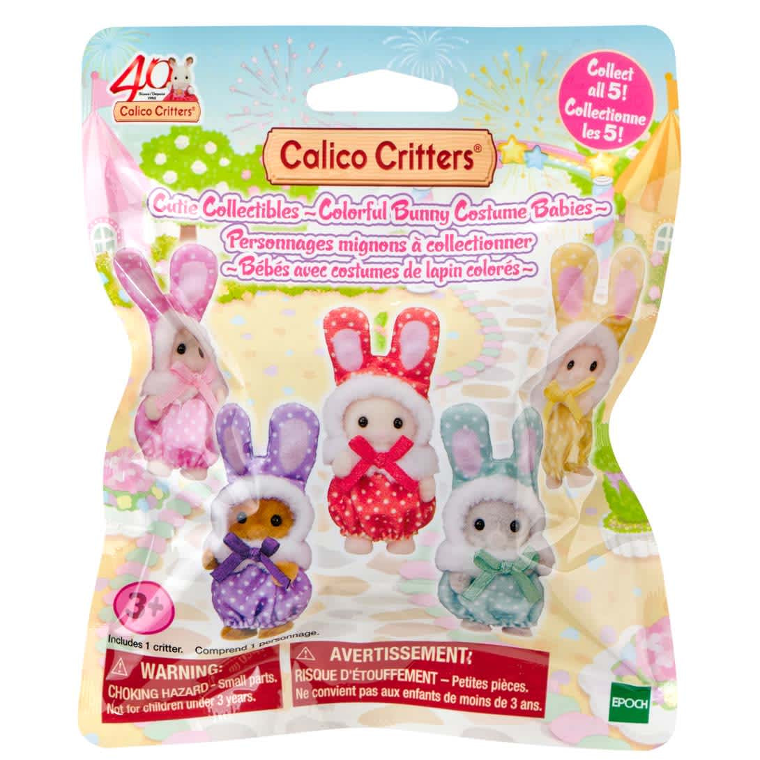 Calico Critters Cutie Collectibles Colorful Bunny Costume Babies Blind Bag