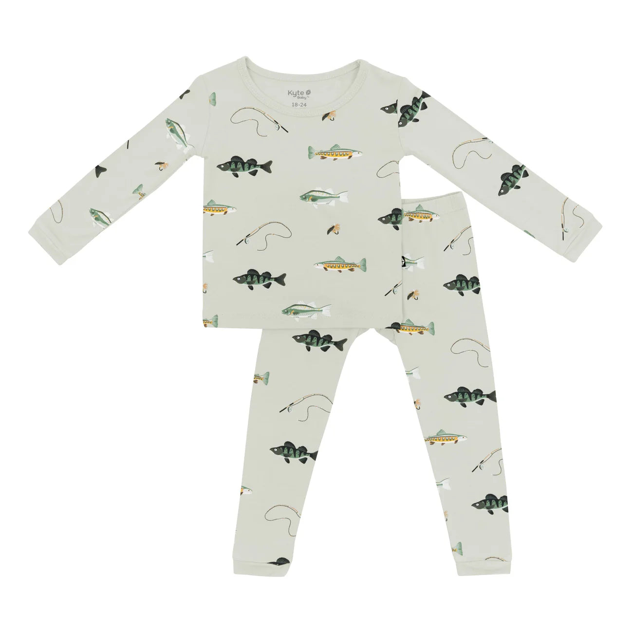Kyte Baby Long Sleeve Pajamas in Fishing