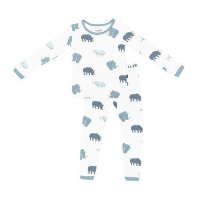 Kyte Baby Long Sleeve Pajamas in Rhino
