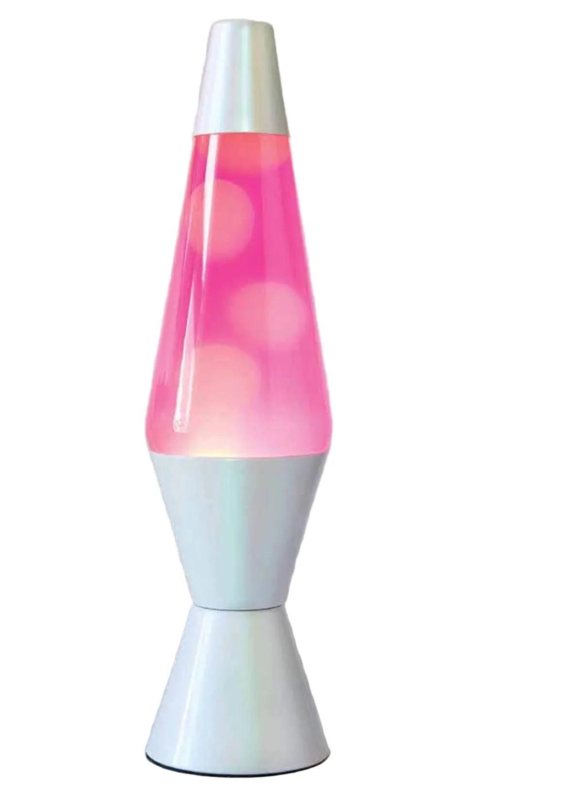 Opalescent, Pink & White 14.5" Lava Lamp
