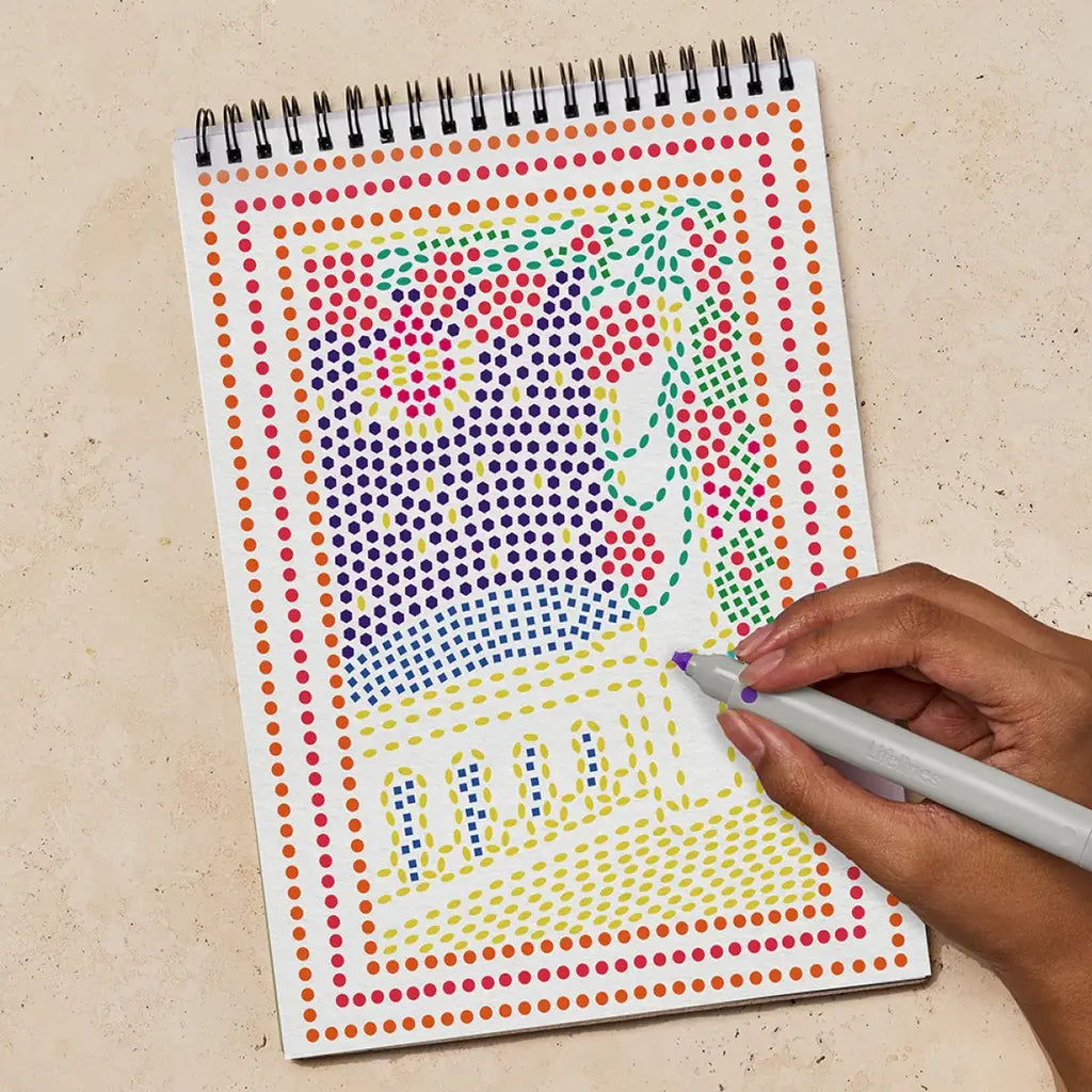 Lifelines FlowArt™ - Stamp by Shape (Mosaic), Mediterranean