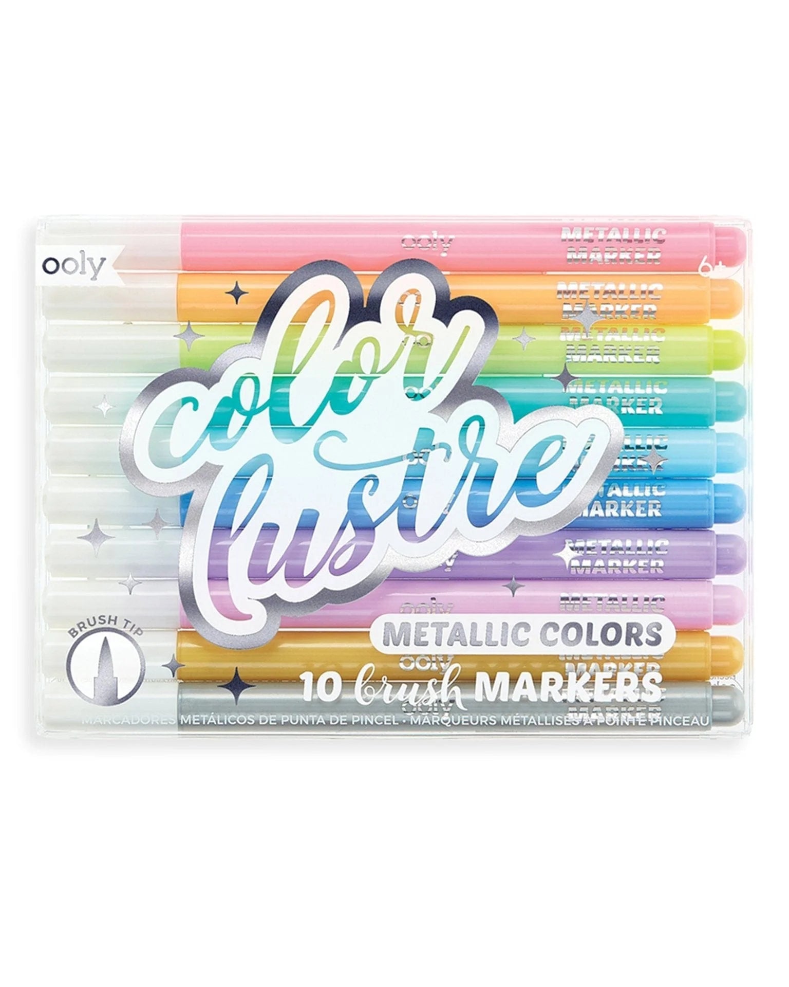 Color Lustre Metallic Brush Markers