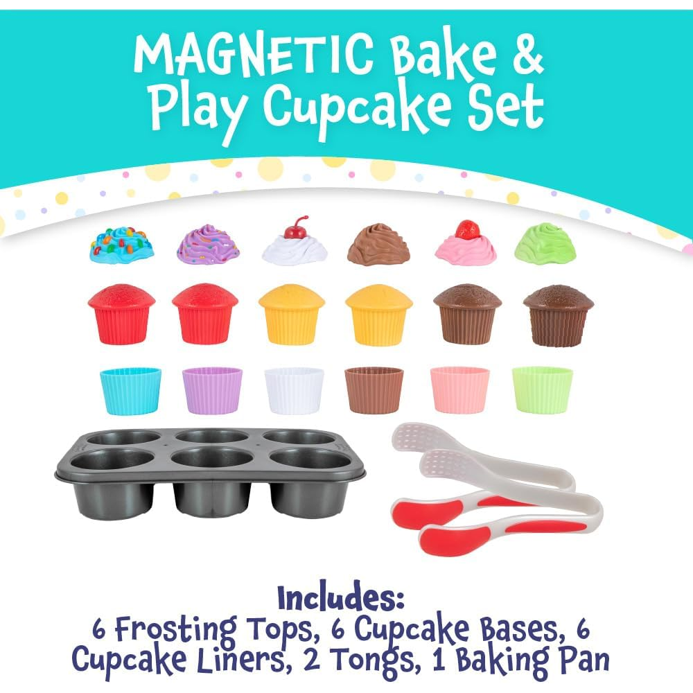 Magnetic Bake & Play Cupcake Toy Set