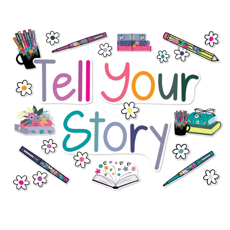 Midnight Meadow - Tell Your Story Classroom Headline by Schoolgirl Style