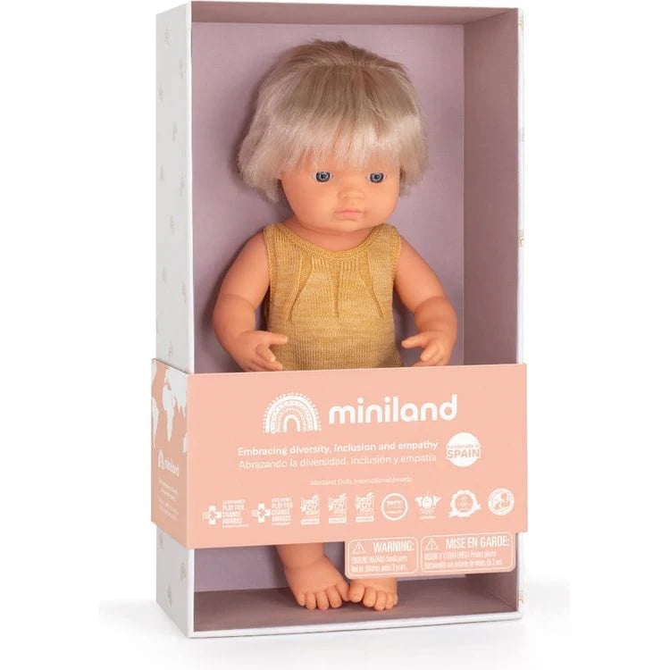 Miniland Diversity Doll - Caucasian Girl with Hearing Implant
