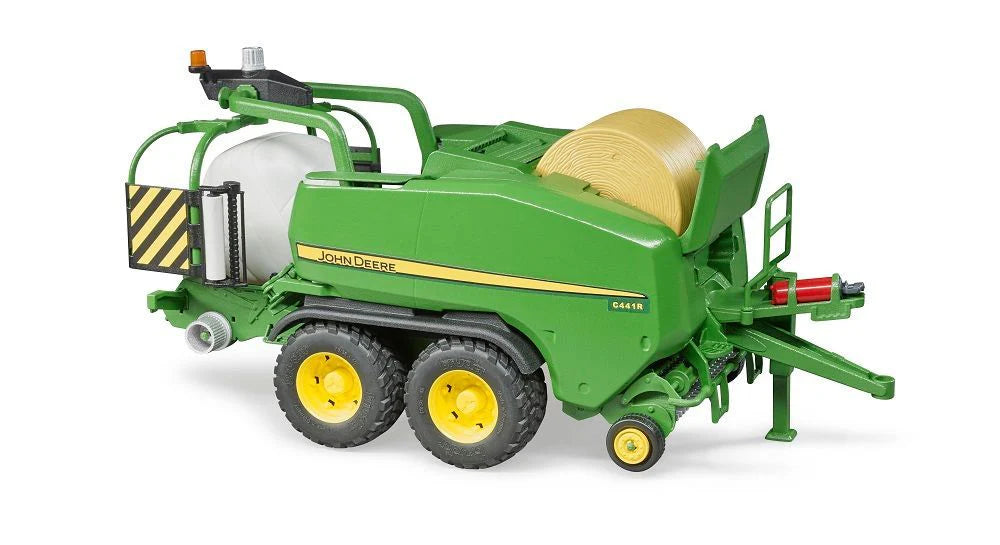 Bruder John Deere Round Bale Press Wrapping Combination