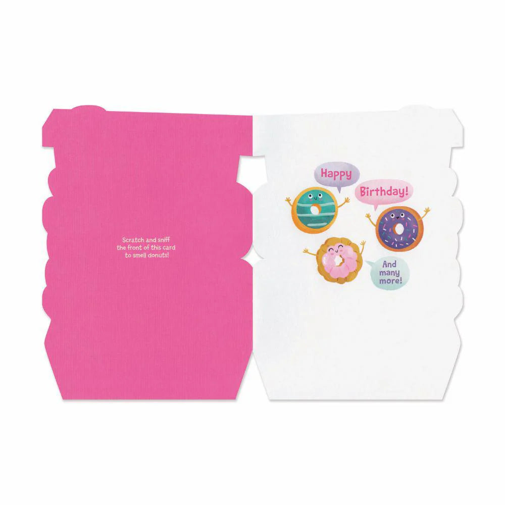 Box Of Donuts Scratch & Sniff Birthday Cards