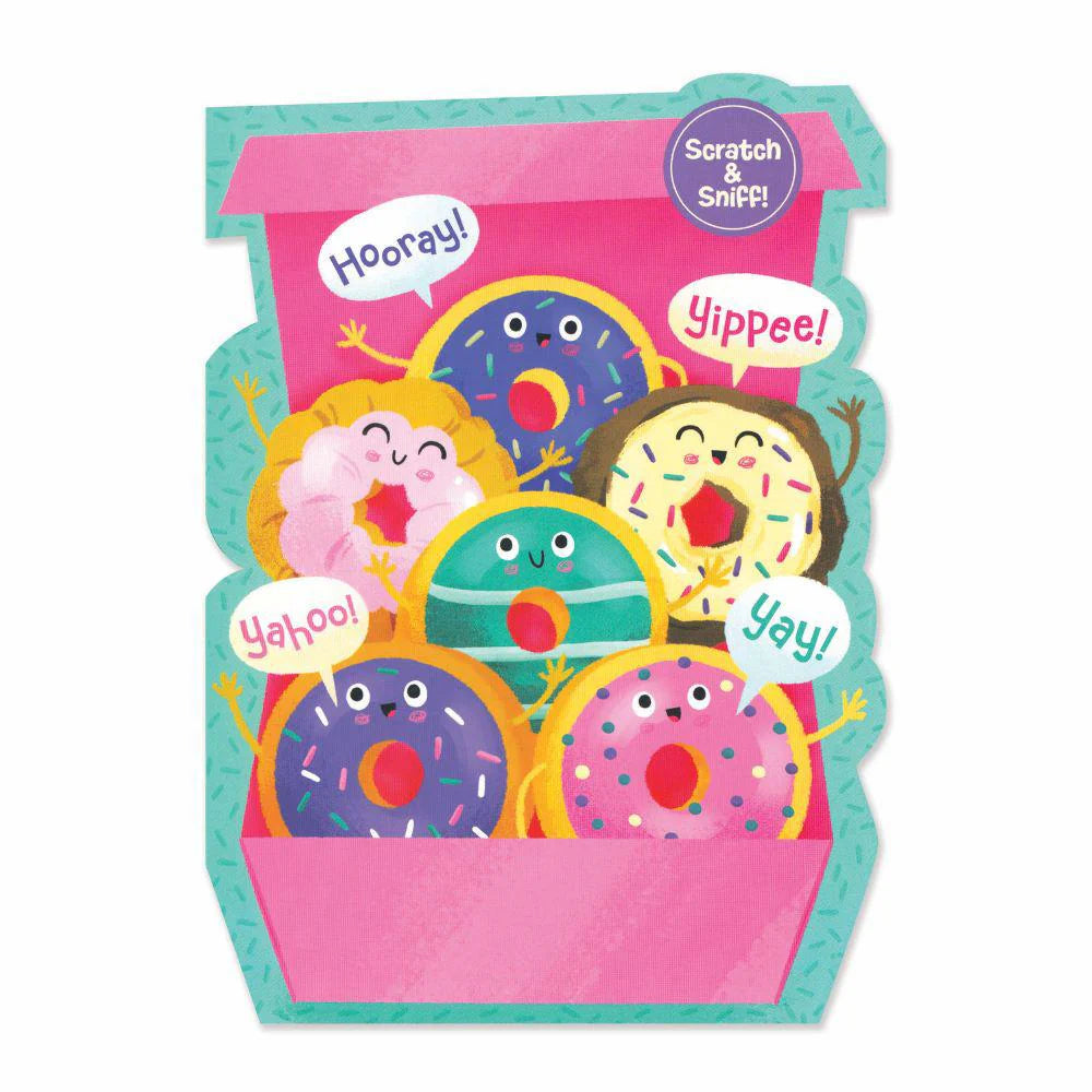 Box Of Donuts Scratch & Sniff Birthday Cards