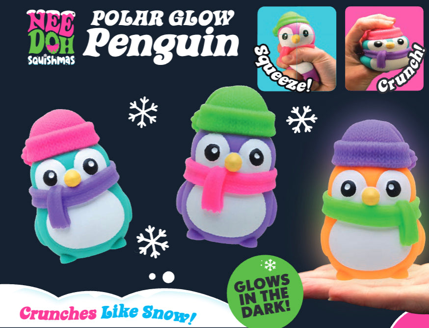 Squishmas 2025 Polar Glow Penguin NeeDoh
