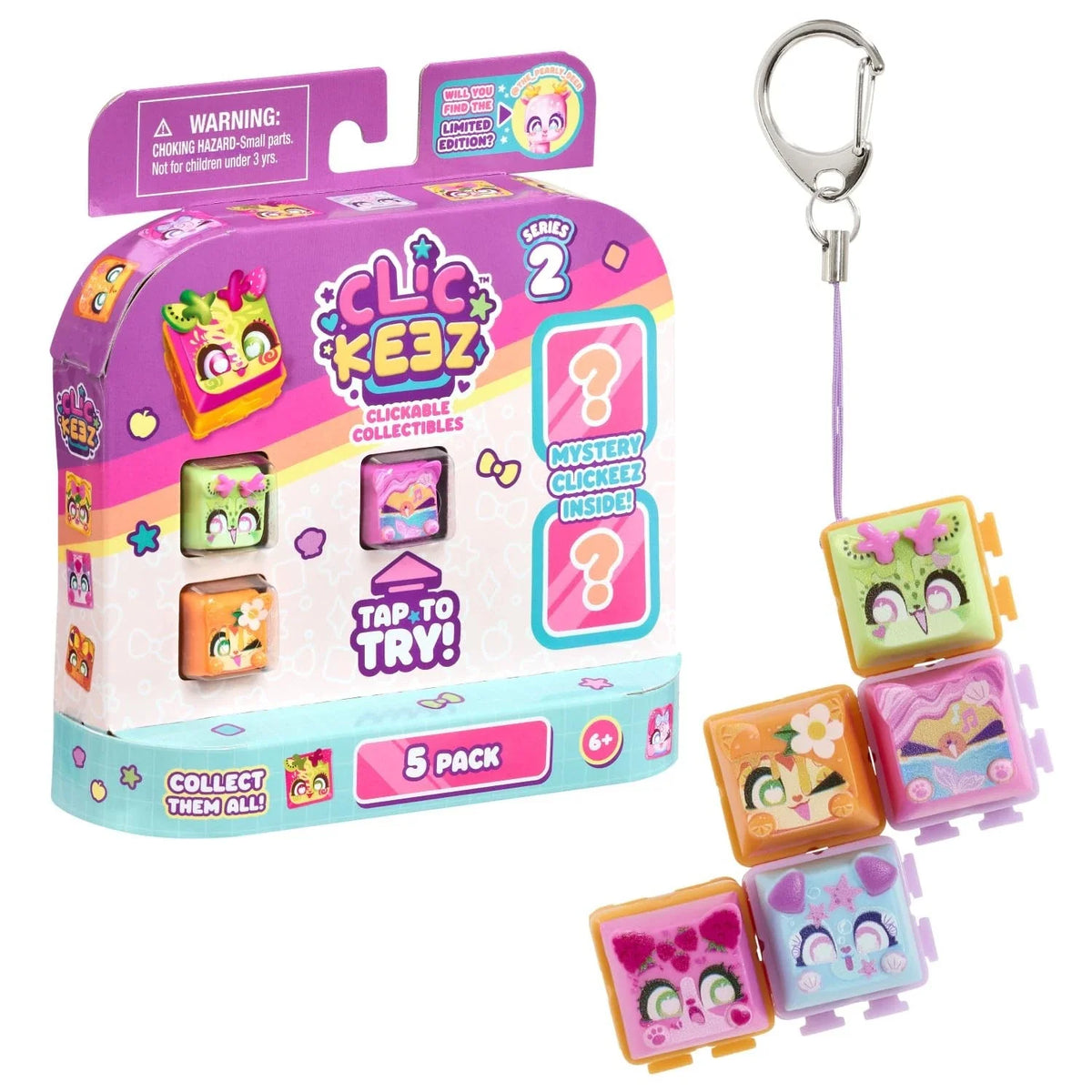 Clickeez Series 2 5-Pack Keyboard Fidget Toy