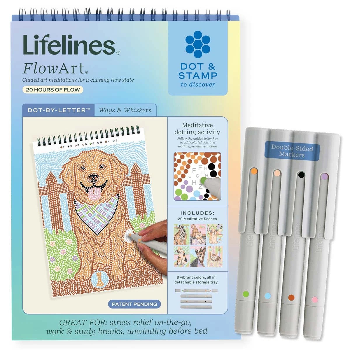 Lifelines FlowArt™ - Dot-By-Letter, Wags & Whiskers